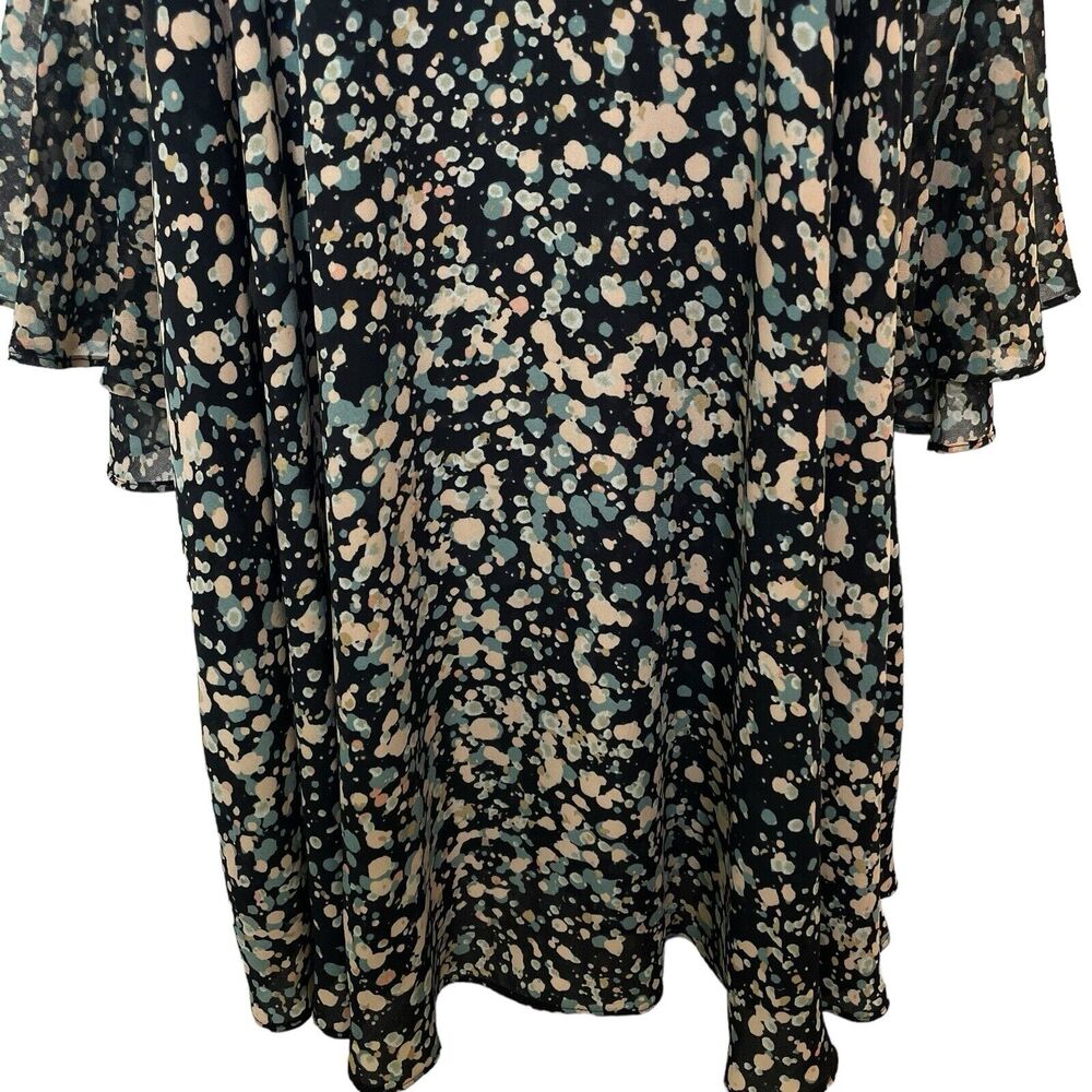 NWT Anthropologie Paper Crown Droplets Dress A-Line Pullover 3/4 Bell Sleeve MP - Picture 6 of 14